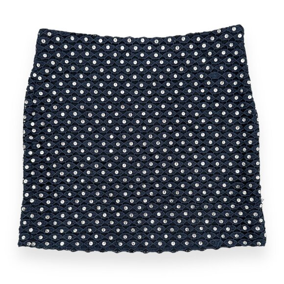 DVF Diane Von Furstenberg Loyola Navy Black Crystal...